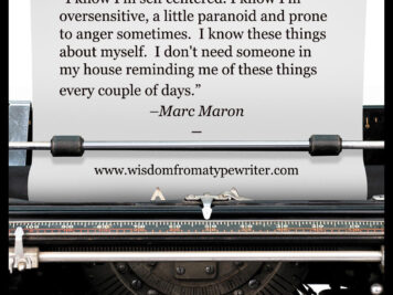 Quote from Marc Maron